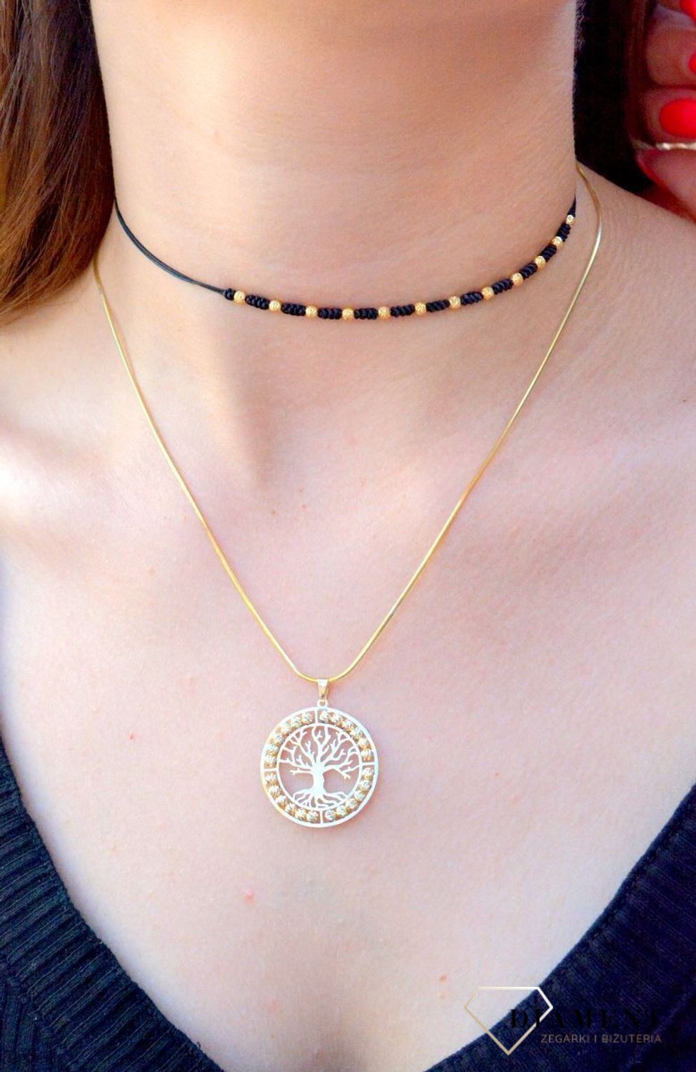 Złota zawieszka pr 333 drzewko szczęścia ZA 6331 333. Złota zawieszka w kształcie drzewka na szczęście ozdobiona grawerowanymi kuleczkami. Elegancki wisiorek wykonany z próby 333 żółtego złota. Ta unikalna biżuteria, która zachwyci każd.jpg